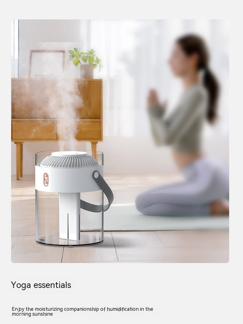 Large Capacity Double Spray Humidifier 26L Ambience Light Commercial Portable Water Replacement