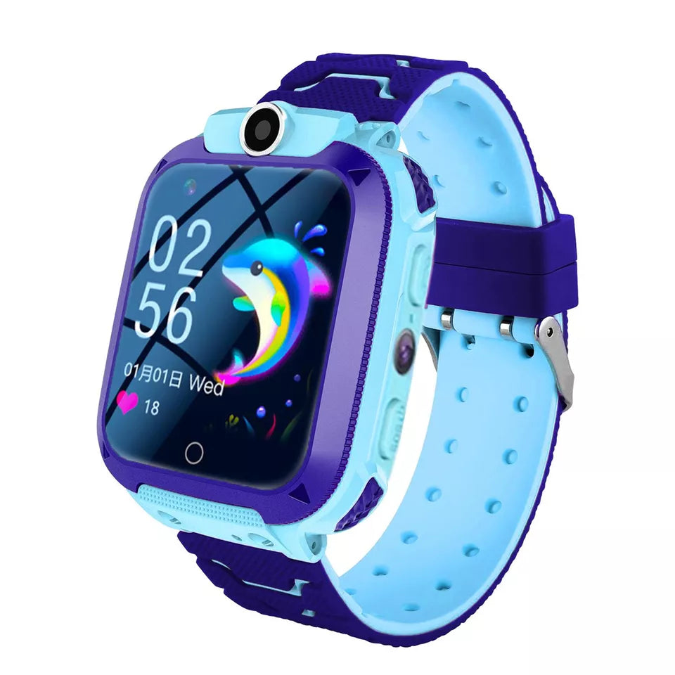 Kids GPS Smart Watch Phone SOS Tracker Camera Boys Girls 4-12 Years Safety Watch