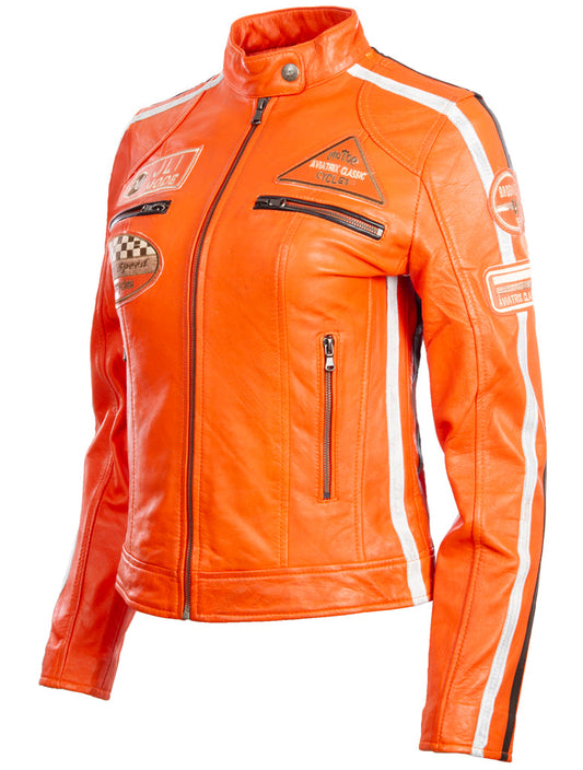 QOOC Women's Racing Biker - Light Orange