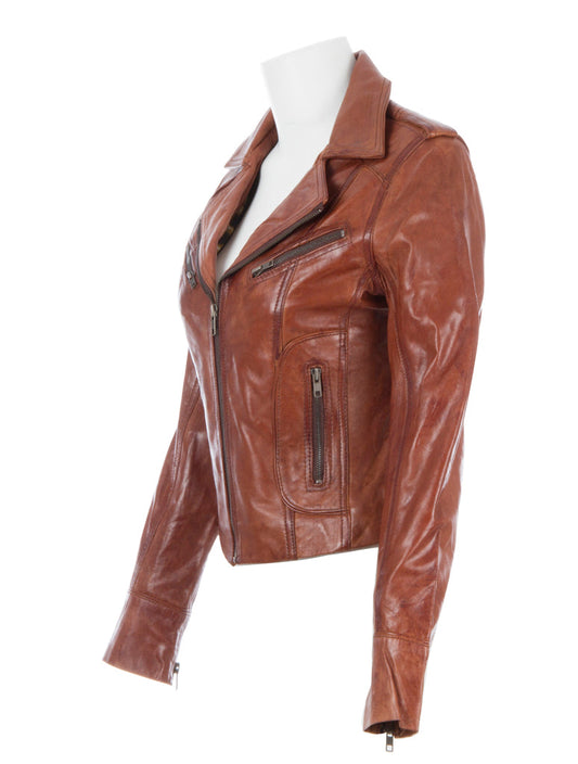 N8UL Women's Biker Jacket - Timber