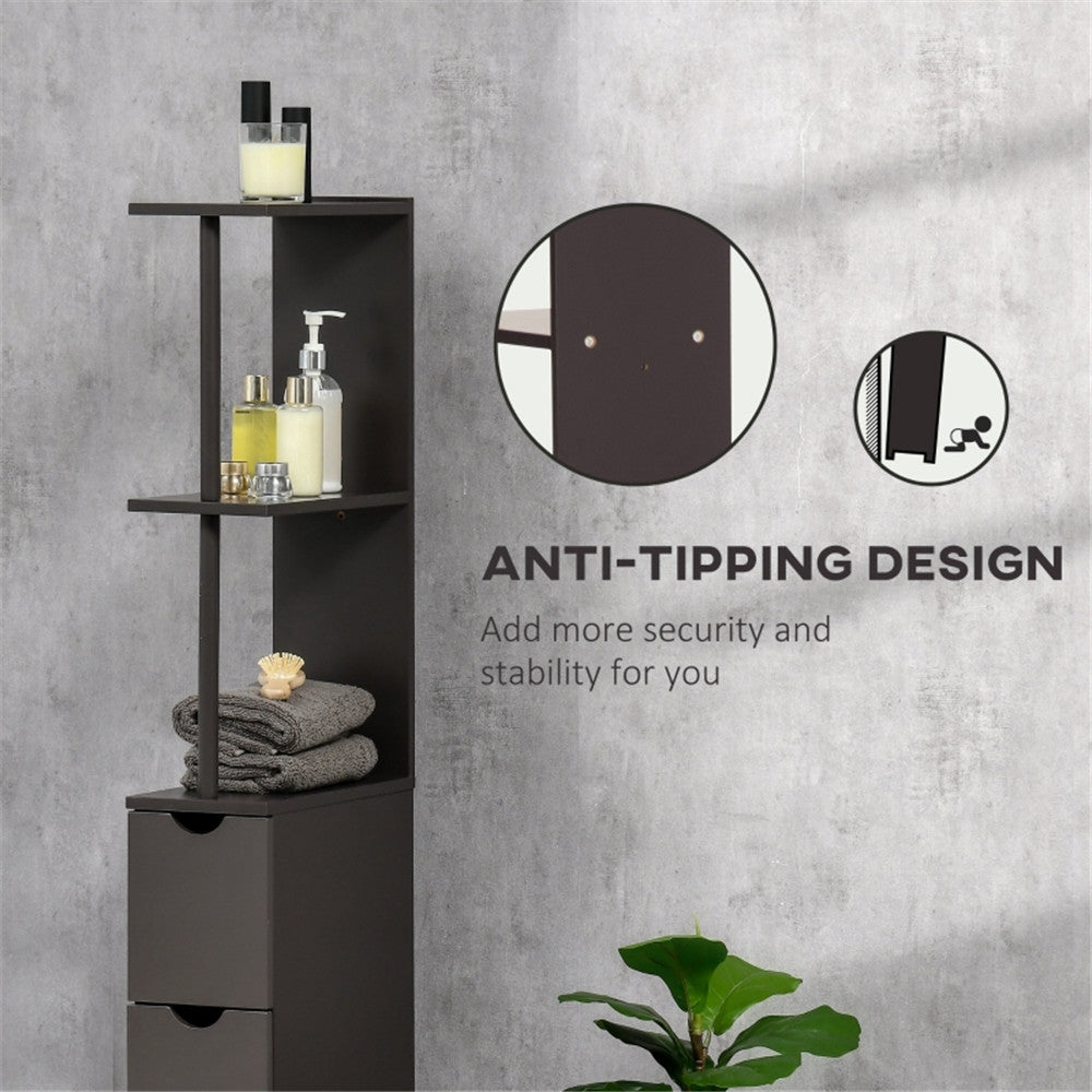 Bathroom Storage Cabinet-Brown ( Amazon Shipping)(Prohibited by WalMart)