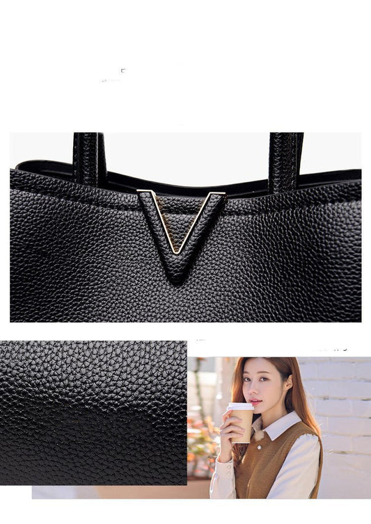 Women's Large Leather Tote Bag | 3 Compartment Work Bag