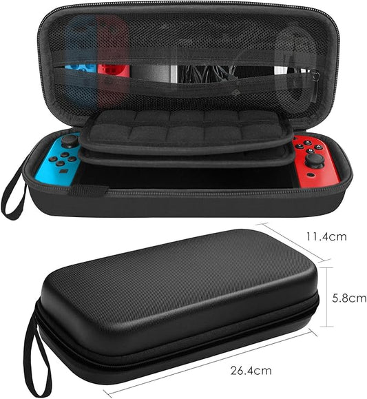 Nintendo Switch Carry Case 20 Game Cartridge Holders Plus Space for Joycons etc