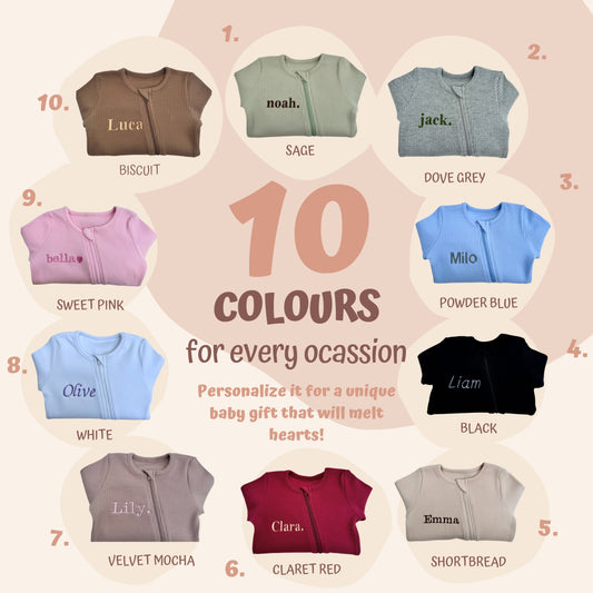 Dove Grey Zip Sleepsuit