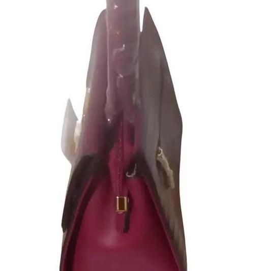 Crocodile handbag with flap decorated with Letter B and Golden fringe – 20H-2999