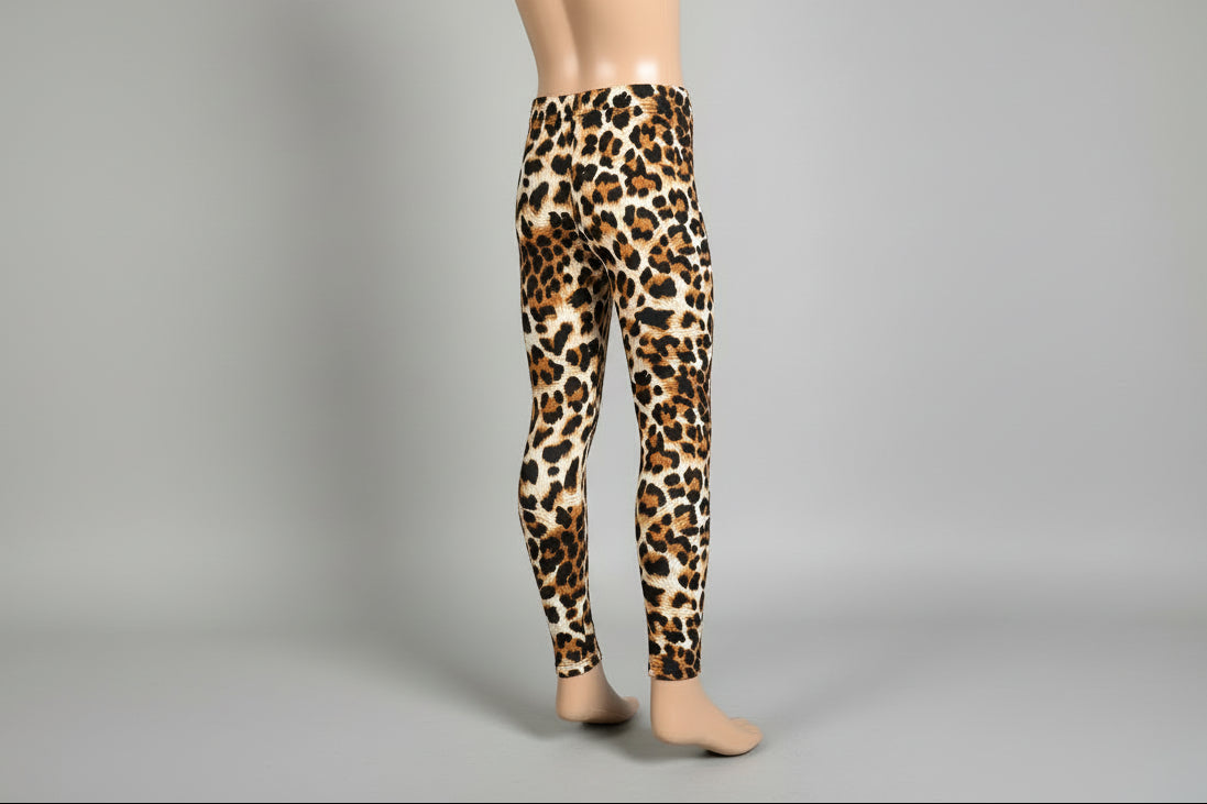 'Wild leopard' design full length leggings