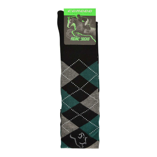 1 Pack Ladies Argyle Knee High Horse Riding Equestrian Socks