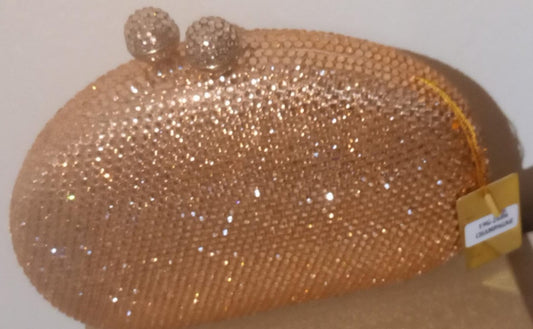 Rhinestones Evening bag decorated with strap 19G - 2686