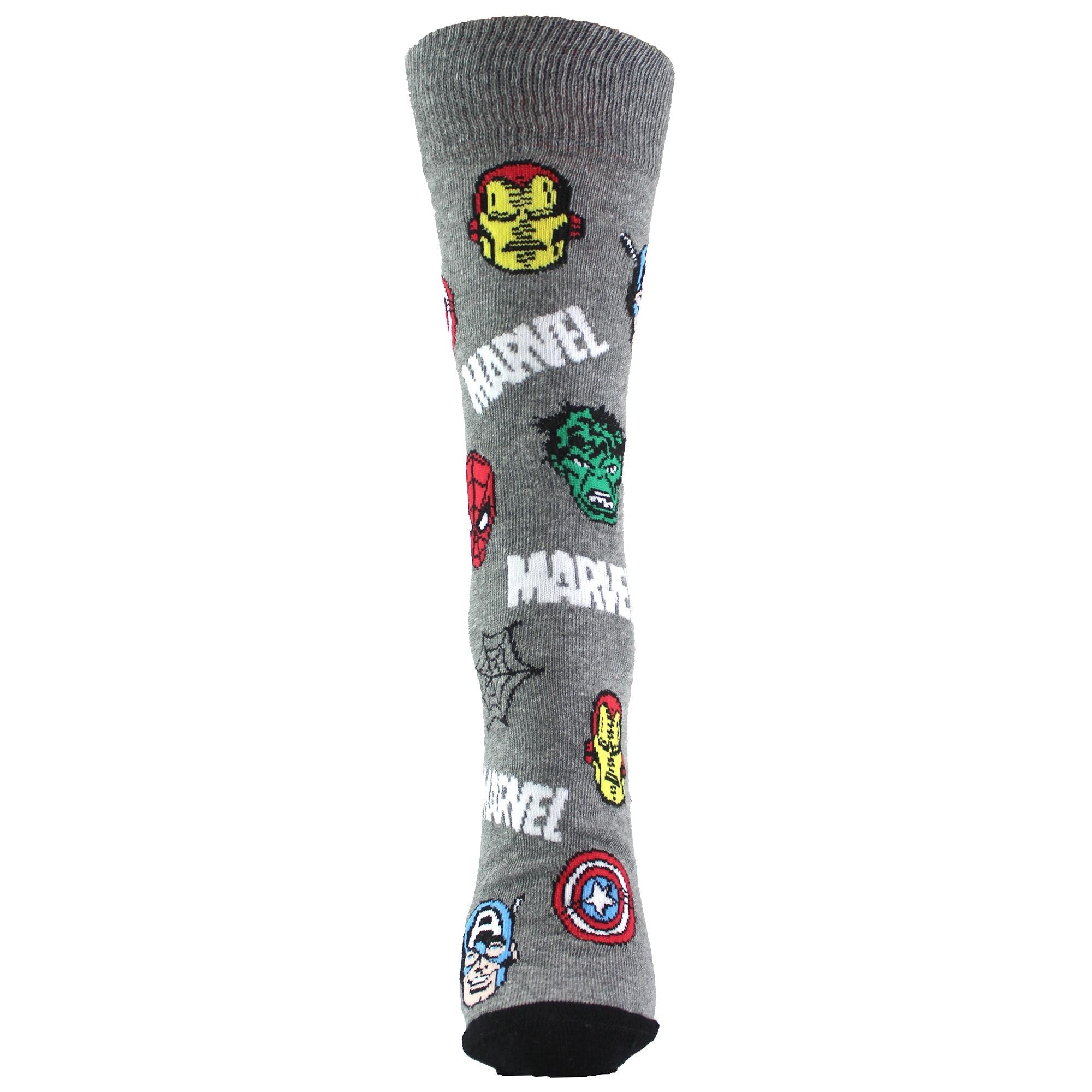Mens Novelty Marvel Socks - Captain America, Spiderman, Hulk Design