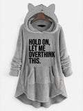 Hooded Long-sleeve Double-sided Fleece Women's Plus-size Coat