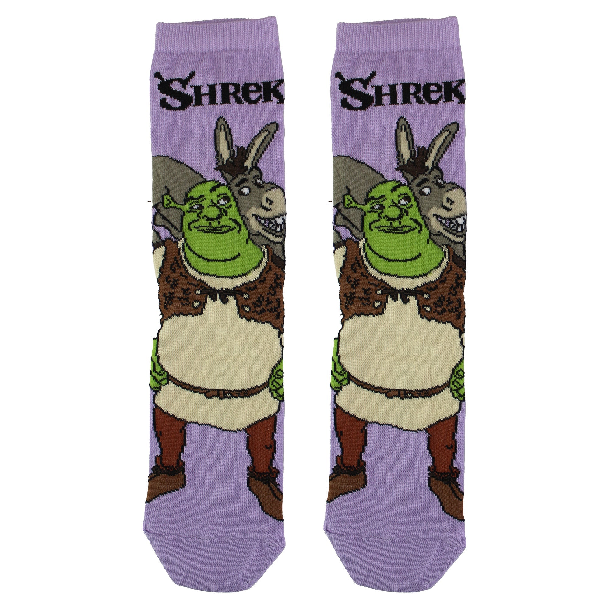 Ladies Novelty Shrek & Donkey Socks | Crew Funny Dress Socks | Shrek Gifts