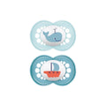 MAM Original Soother 18-36 months Pack of 2 - Blue