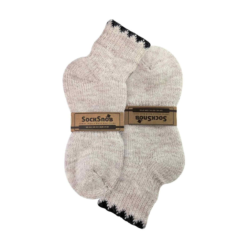 Ladies Warm Alpaca Wool Blend Boot Socks (Multipack Options)