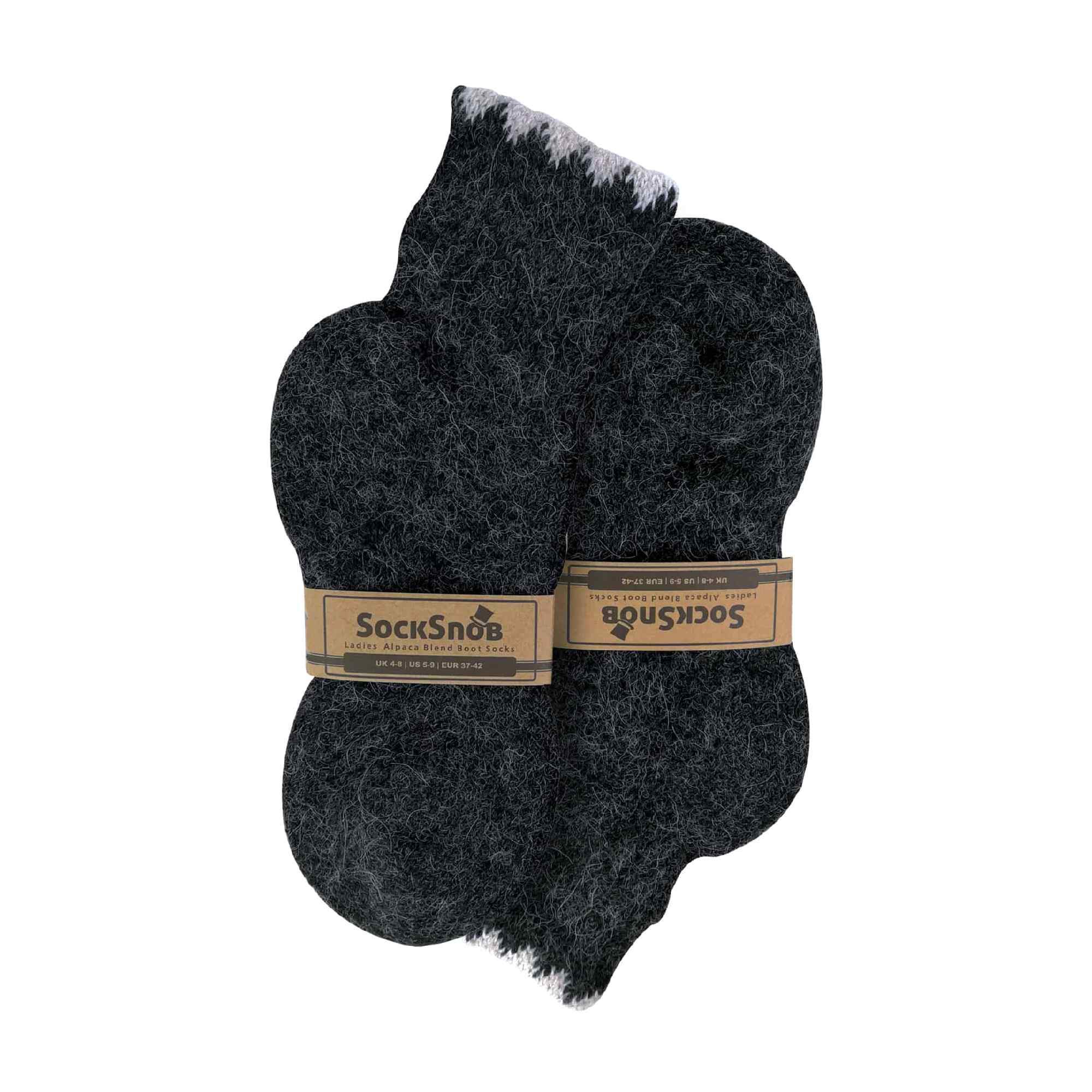 Ladies Warm Alpaca Wool Blend Boot Socks (Multipack Options)