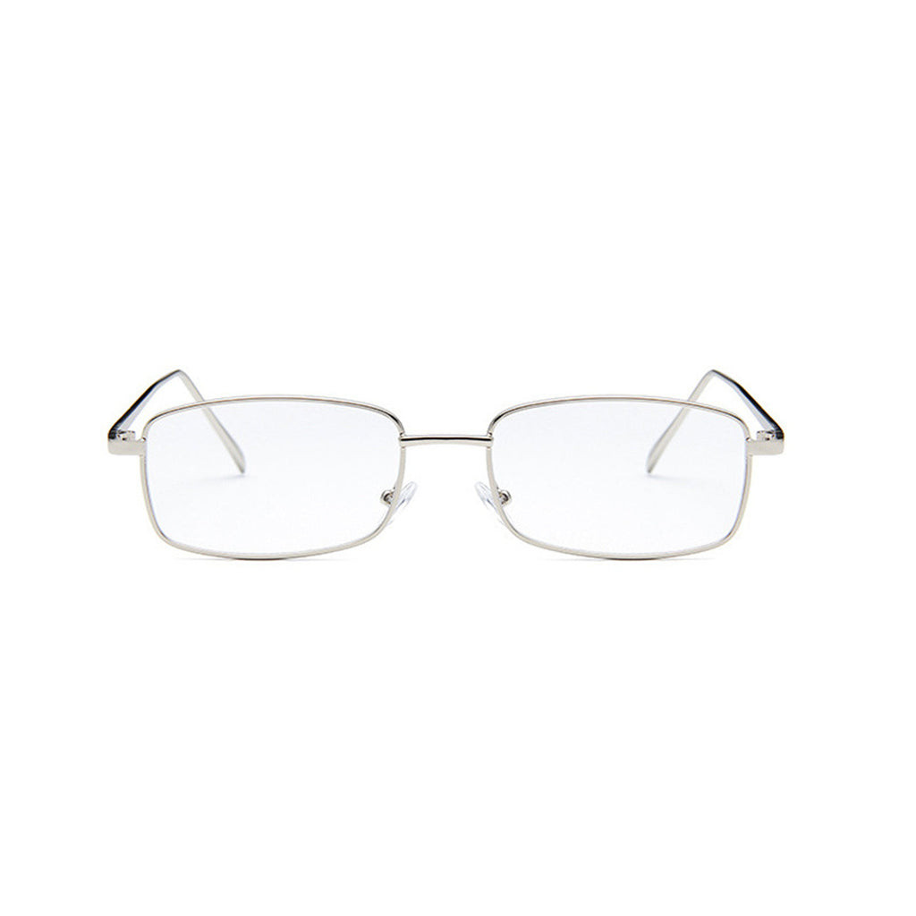 Retro Small Box Square Metal Glasses