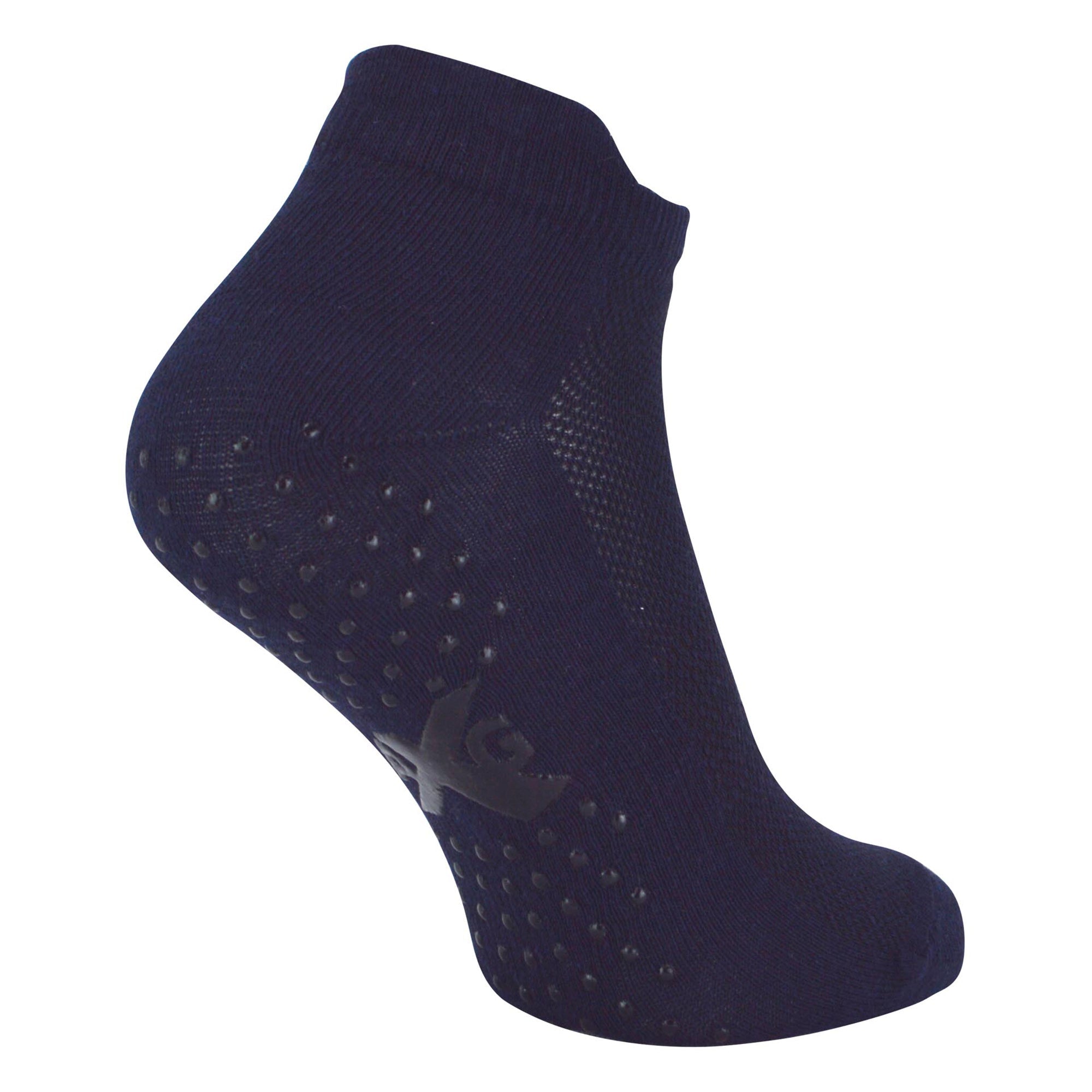 12 Pack Mens Trainer Socks with Grips for Yoga