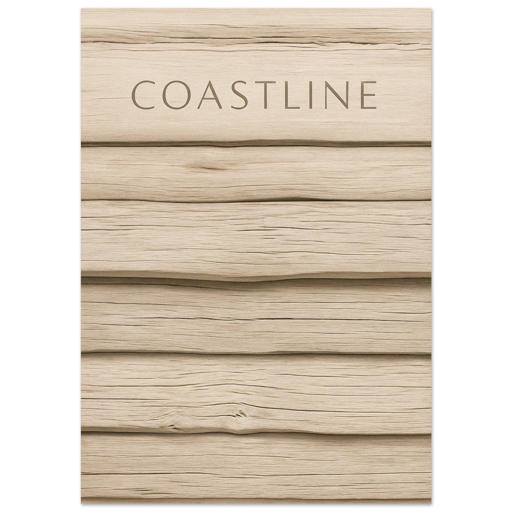 Minimalist Driftwood Beach Poster | Coastal Decor | Stunning Art Print
