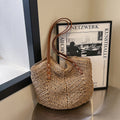 Straw Handbag Holiday Shoulder Bag Fashion Tote Bag