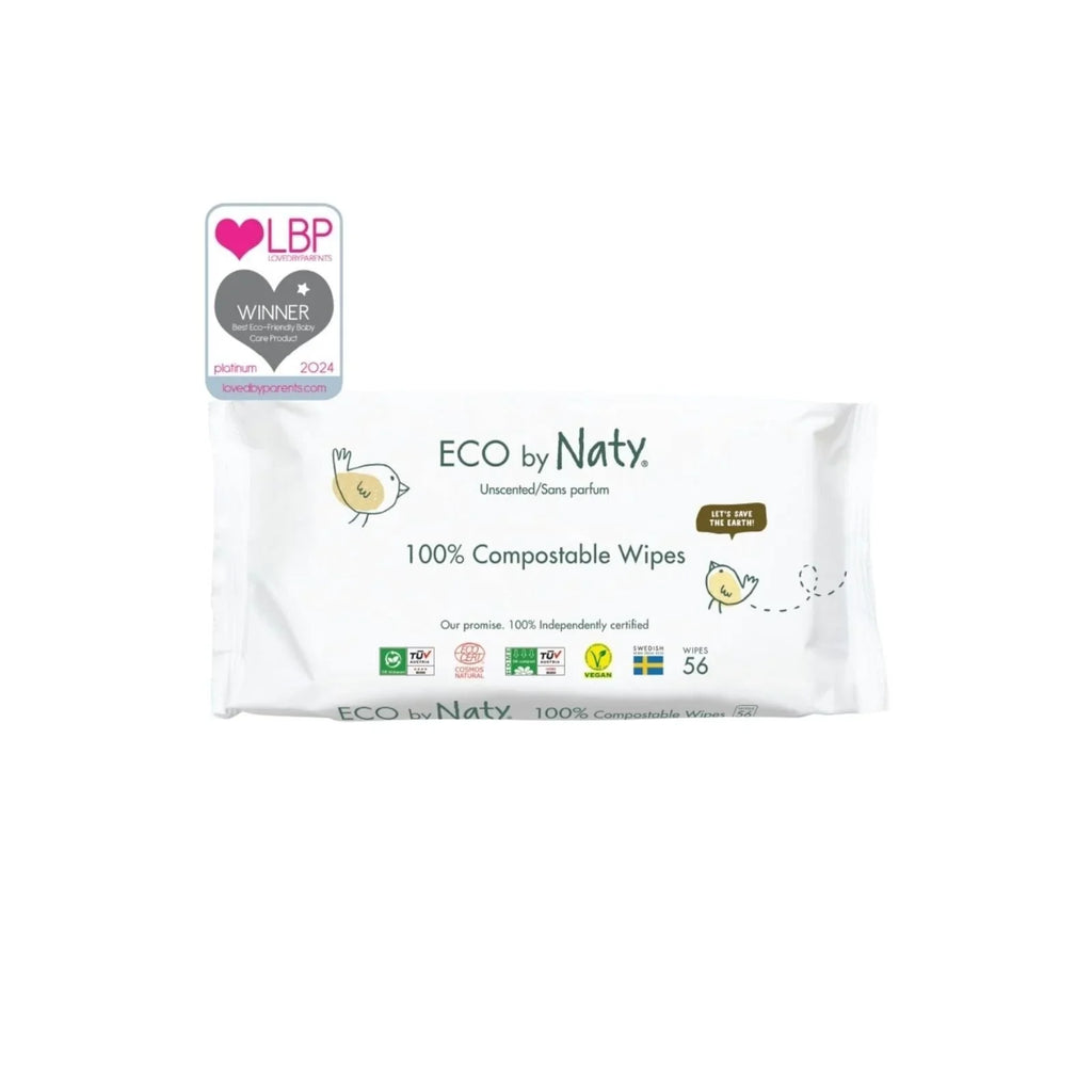 Naty Unscented Baby Wipes 56 pcs
