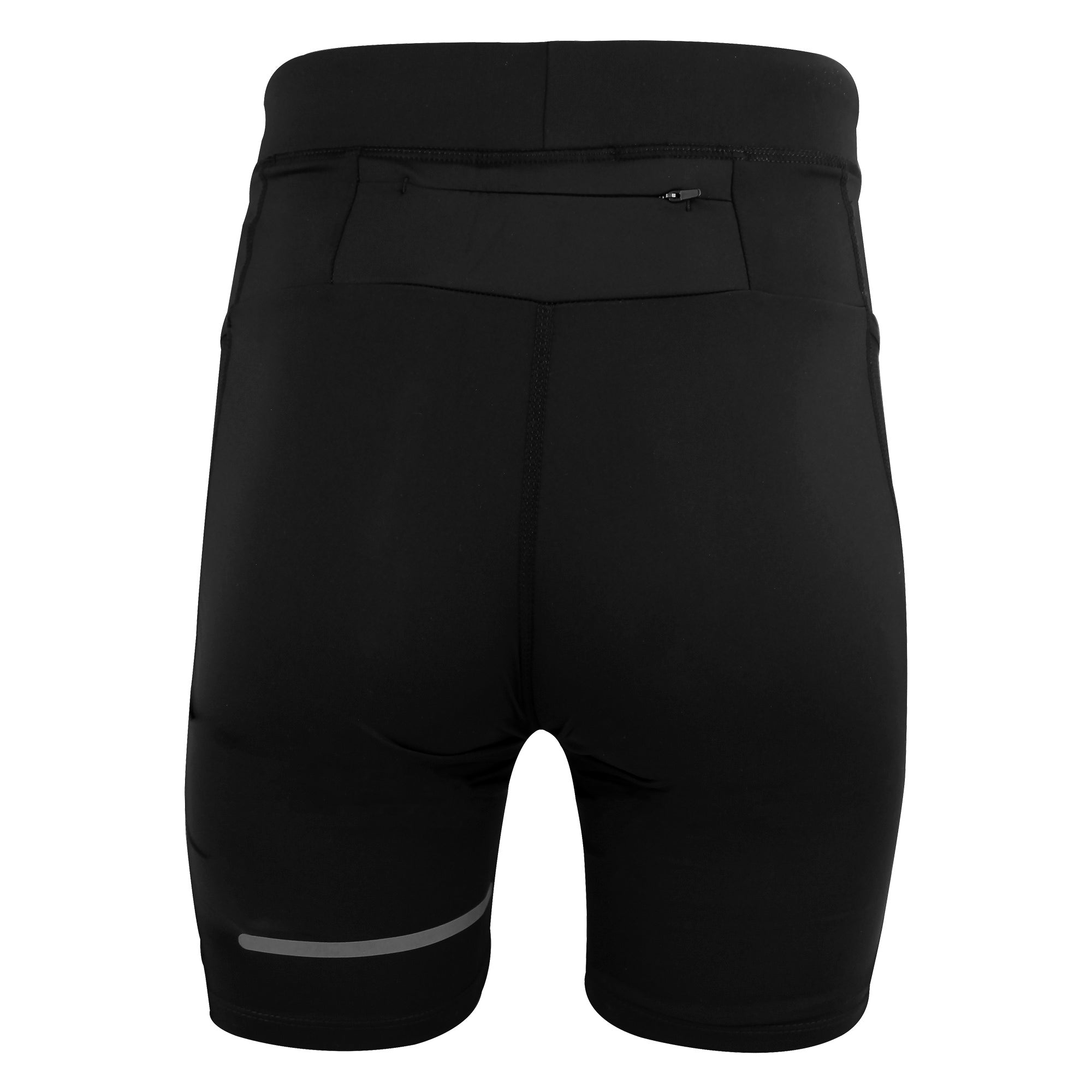 Mens Running Short Tights With Reflective Strip