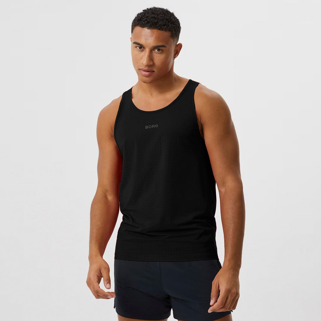 Running Breathable and Lightweight Perforated Sleeveless Tank Top for Men