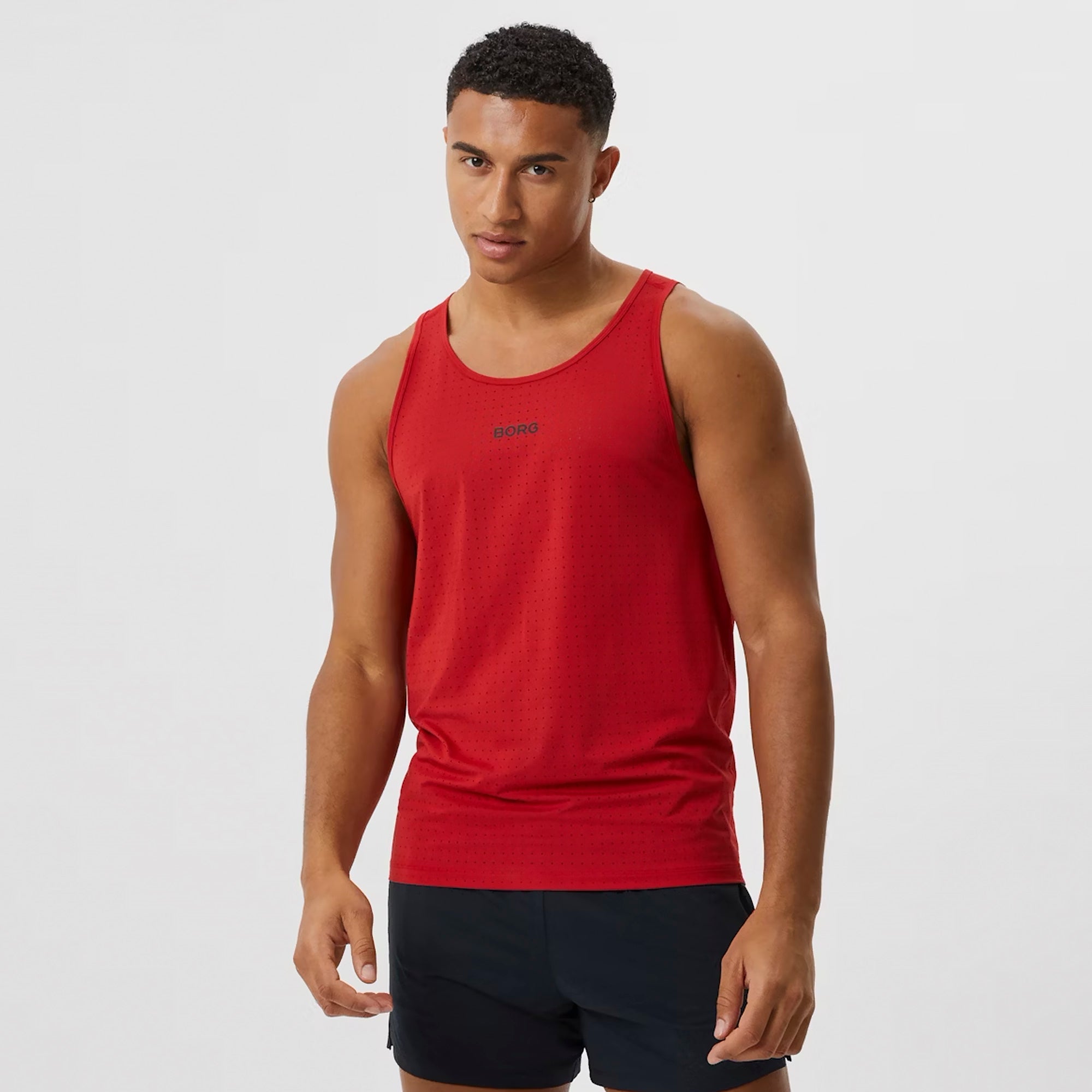 Running Breathable and Lightweight Perforated Sleeveless Tank Top for Men