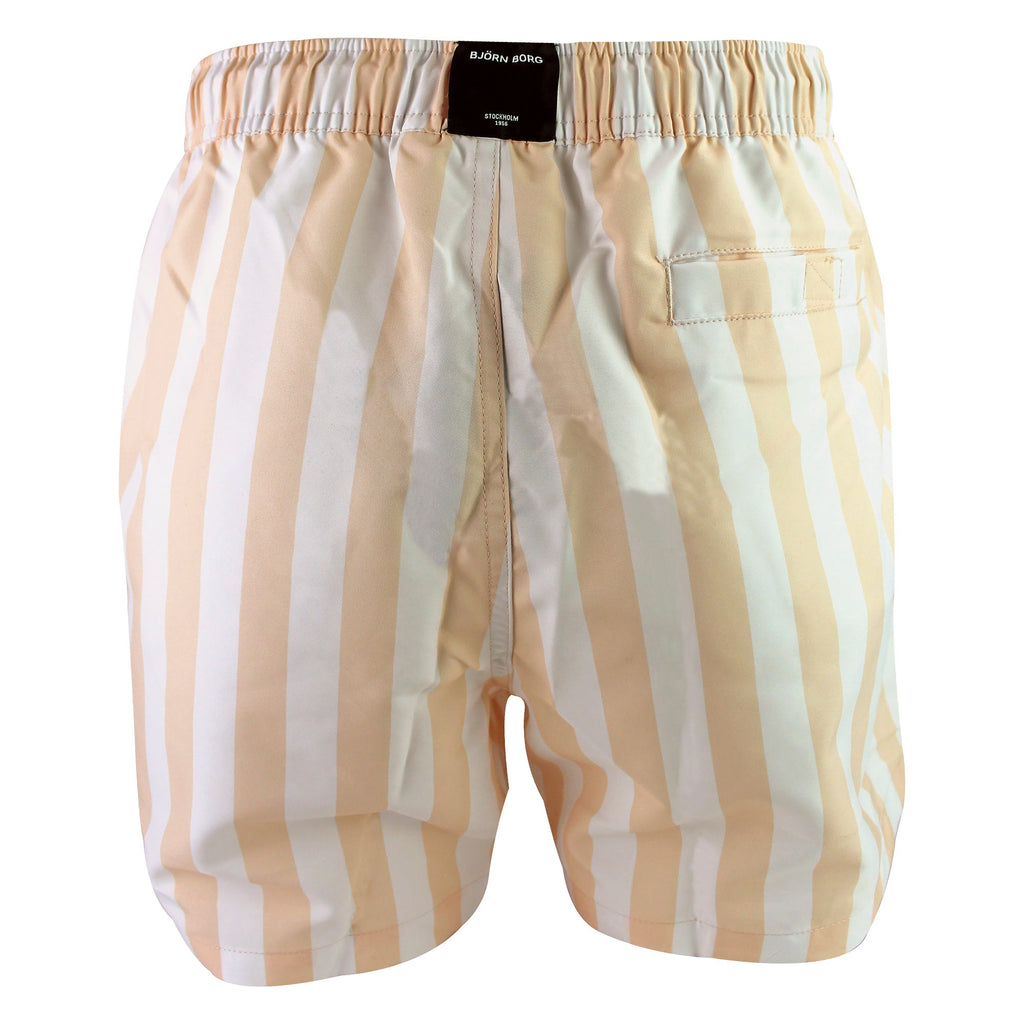 Loose Fitting Print Swimming Trunks With Pocket For Men