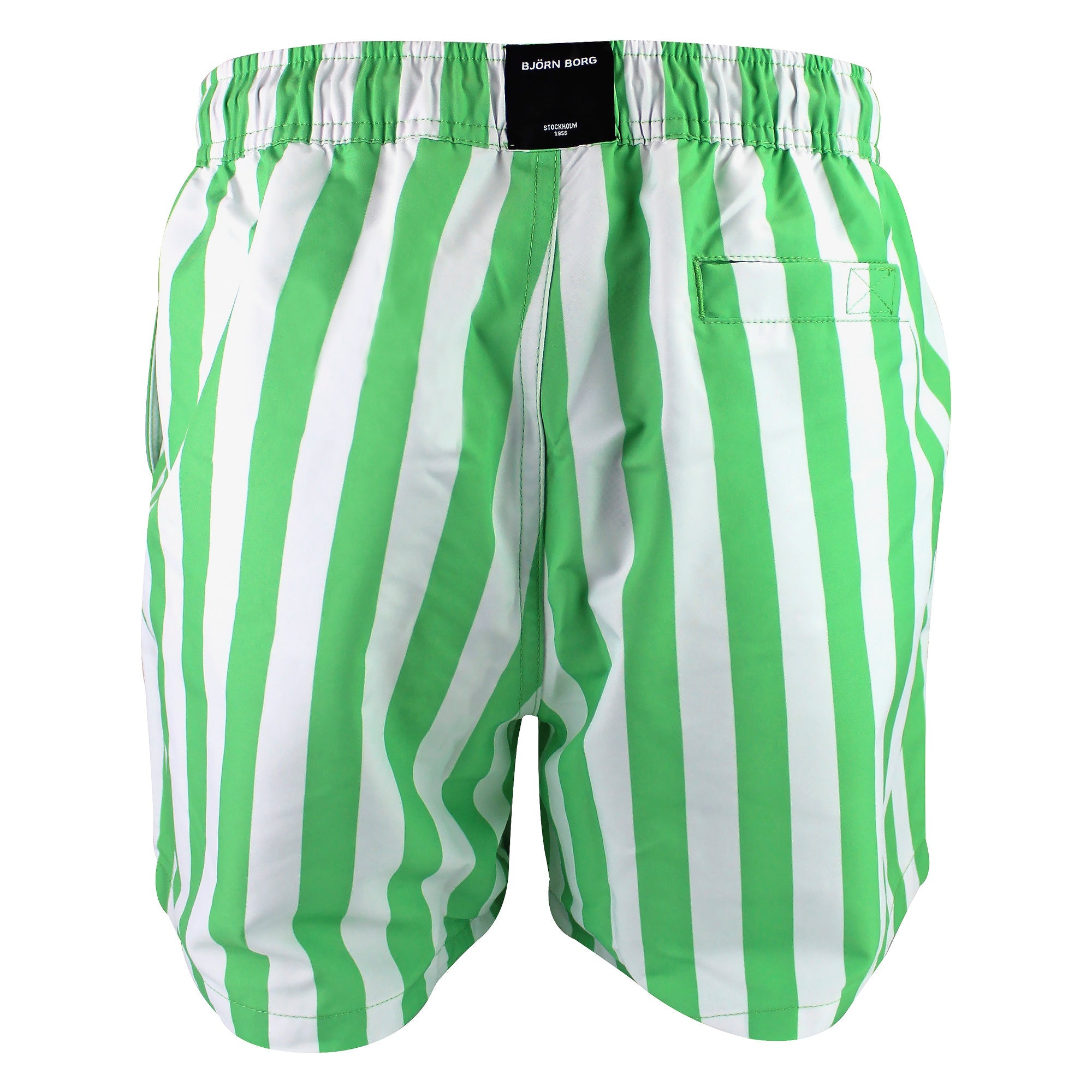 Loose Fitting Print Swimming Trunks With Pocket For Men