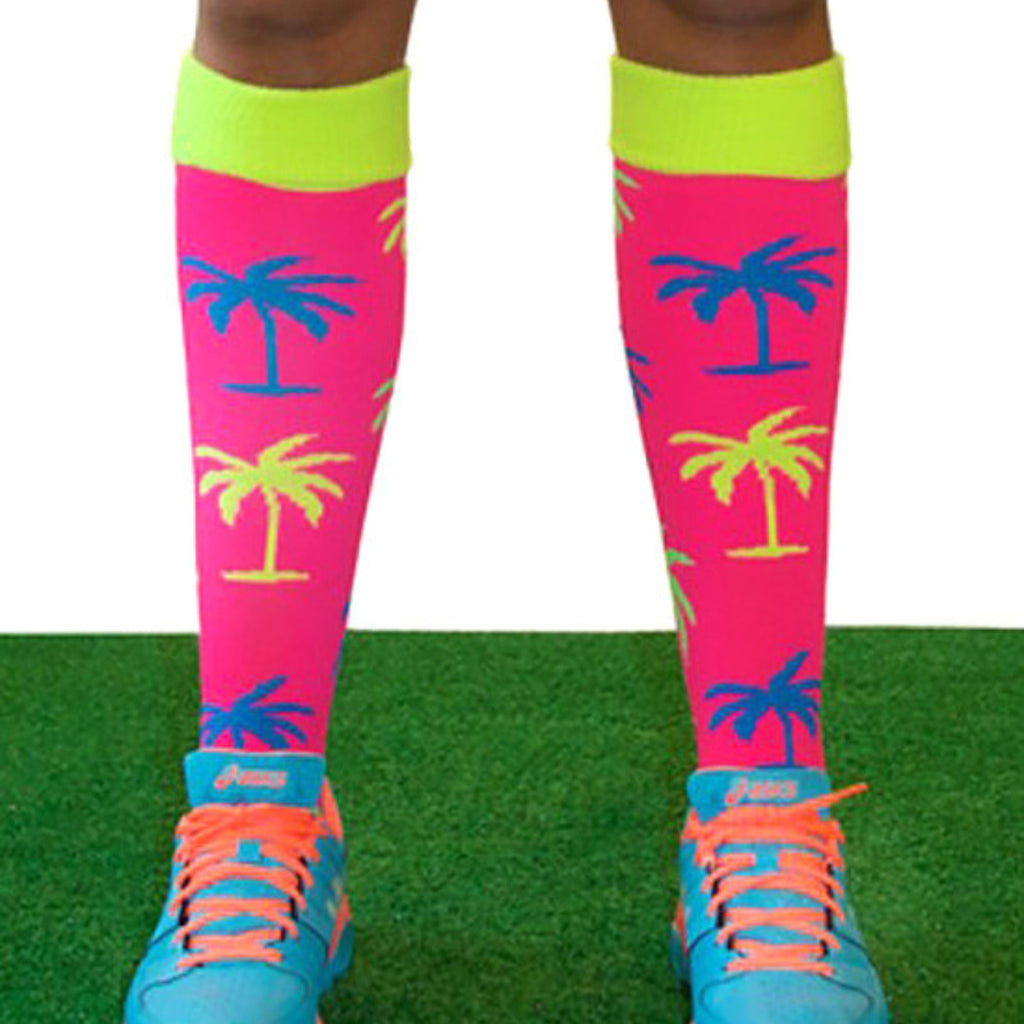 1 Pack Adults & Kids Knee High Fun Patterned Hockey Socks - Disco Stars