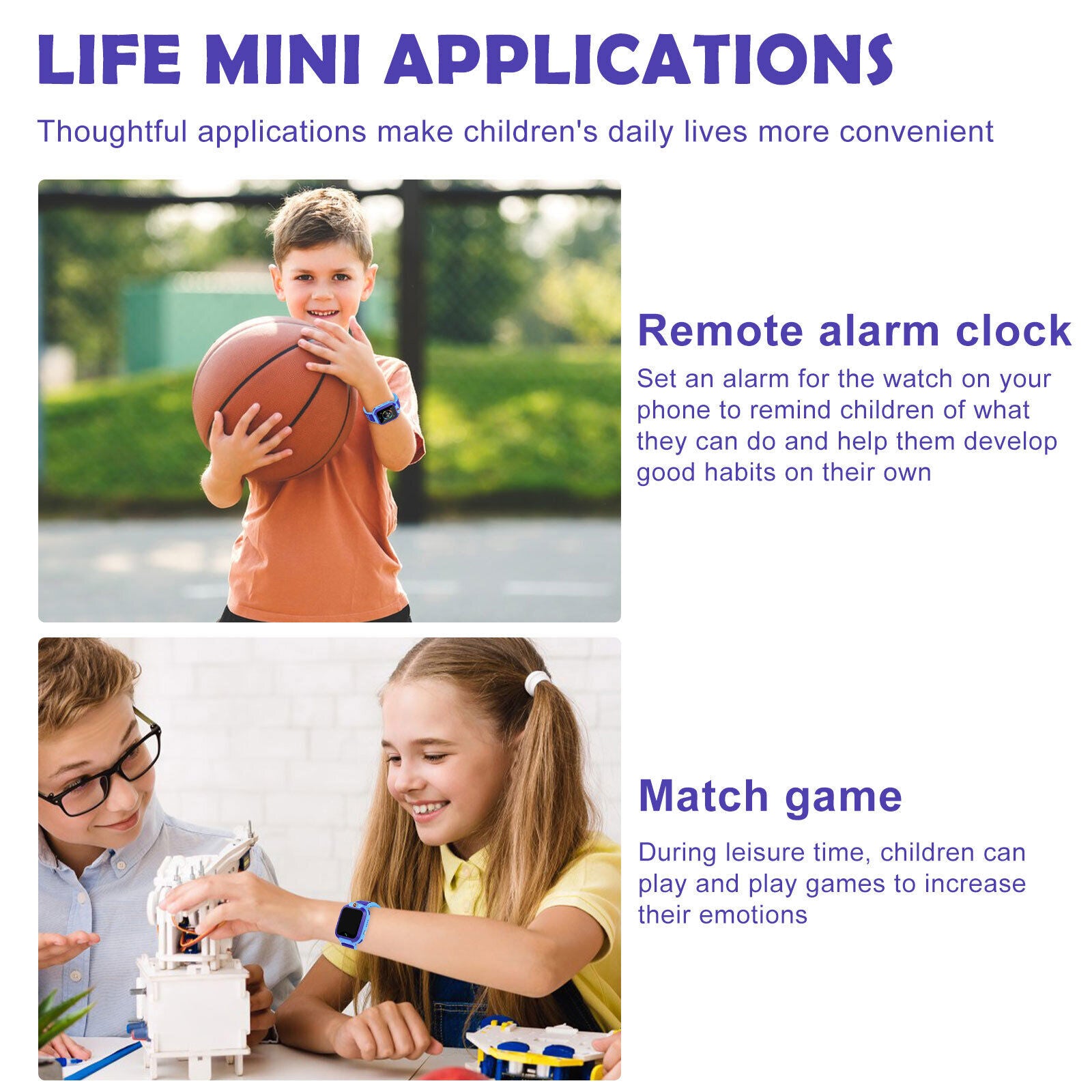 Kids 4G Smart Watch with SOS GPS Location, Sim Card Call, Camera, and Waterproof for IOS and Android 2025 - Charging, Wearable galaxy watch 7 Chip Clock