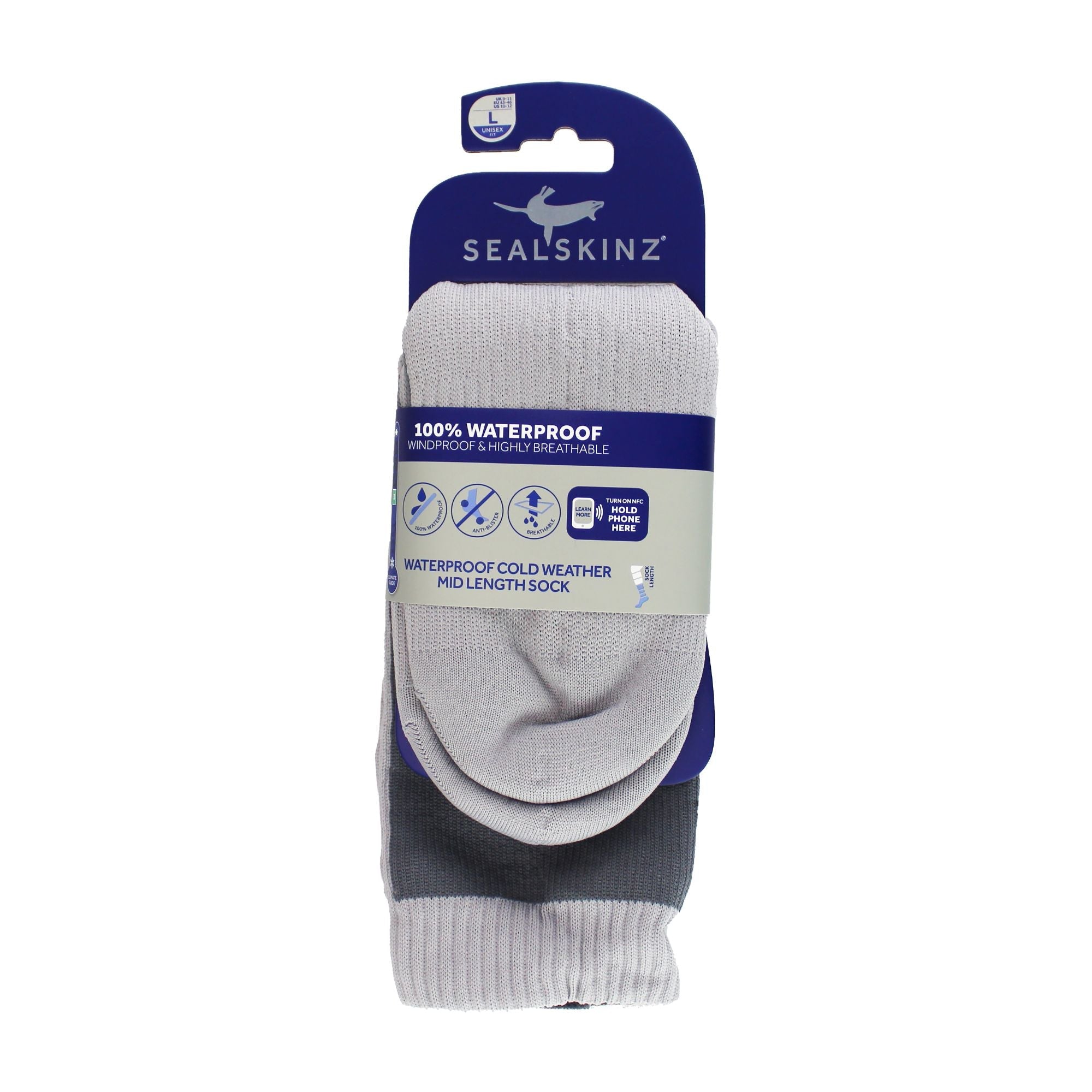 1 Pack Mens Waterproof Cold Weather Mid Socks