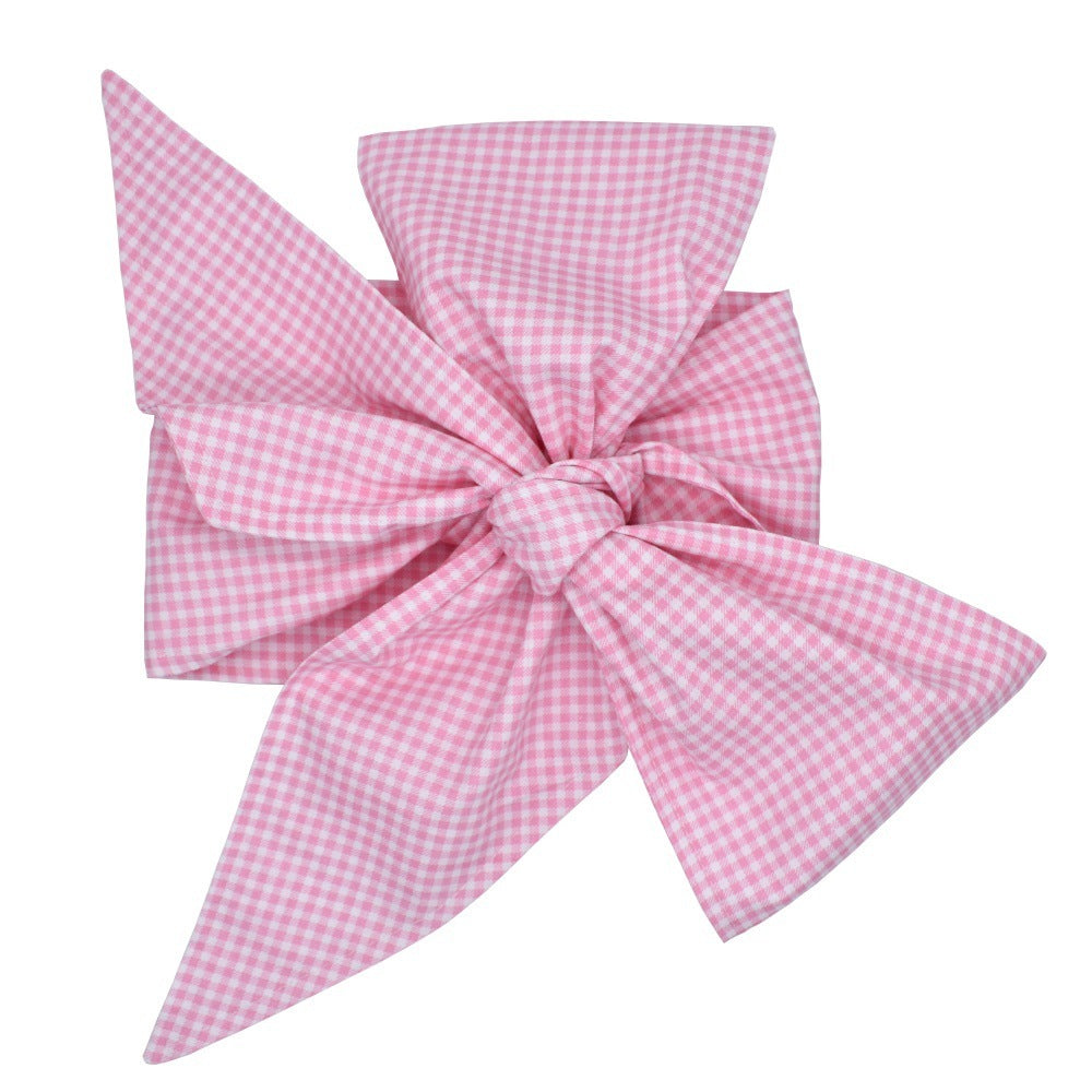 Baby Swaddling Cloth with Cotton Bow - Soft Newborn Swaddle Blanket Wrap for Infants