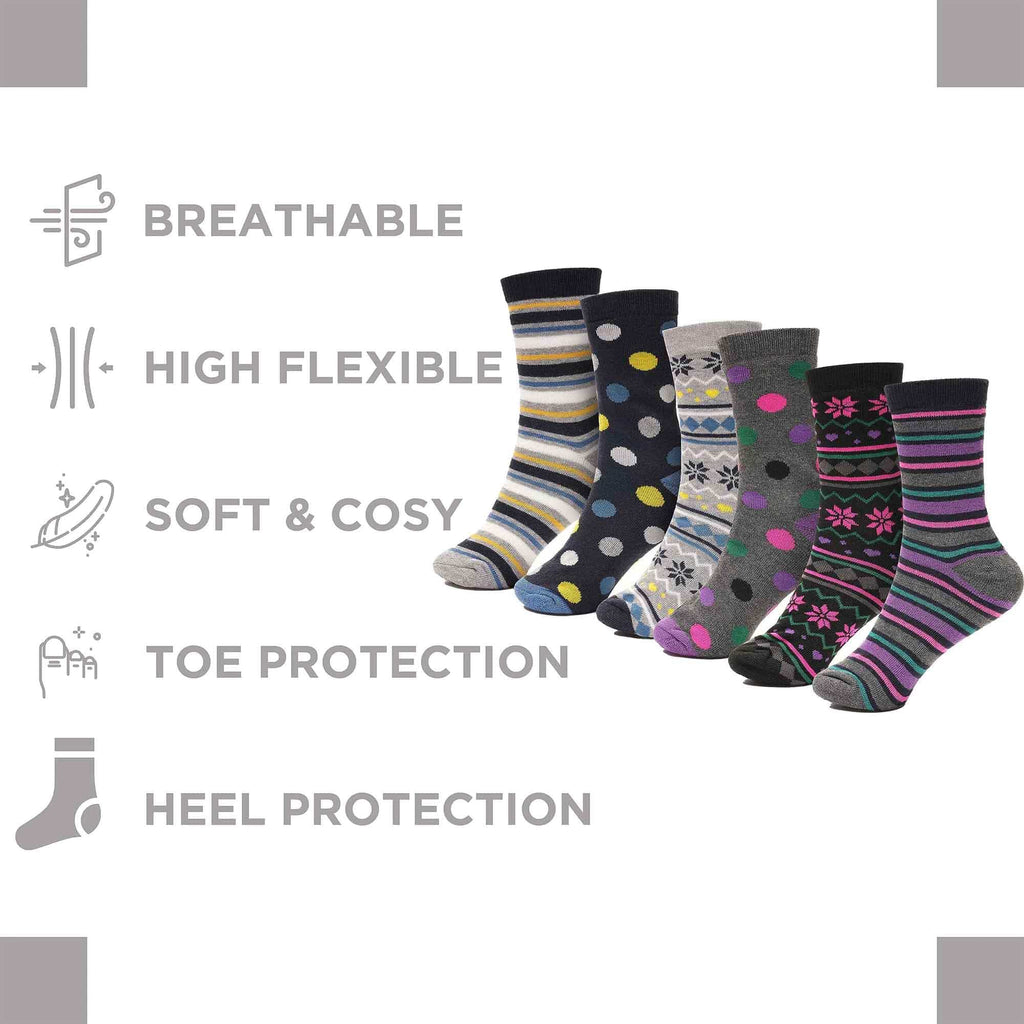 12 Pack Womens Thermal Winter Socks Extra Warm for Cold Weather High Insulation with 2.3 Tog Rating Perfect for Work Boots and Outdoor Activities by Heatwave Thermalwear