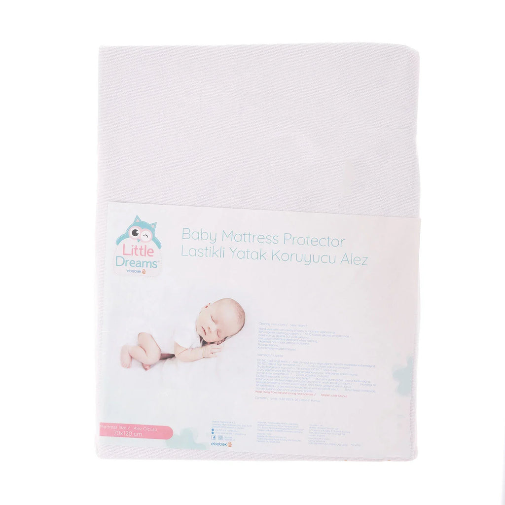 Little Dreams Unisex Waterproof Undersheet - White