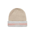 Mens & Ladies Waterproof Cold Weather Striped Roll Cuff Beanie Hat
