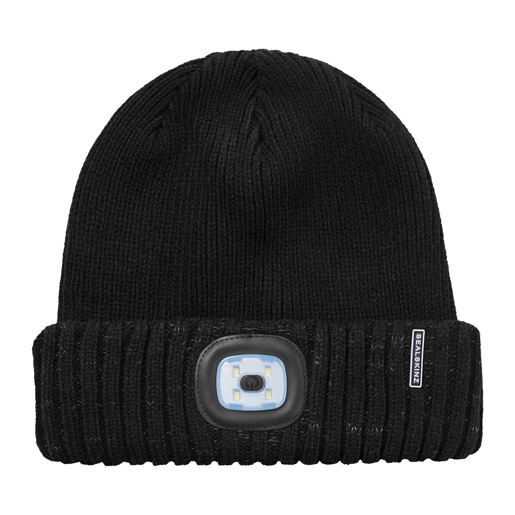 Waterproof Cold Weather LED Roll Cuff Beanie for Men and Women