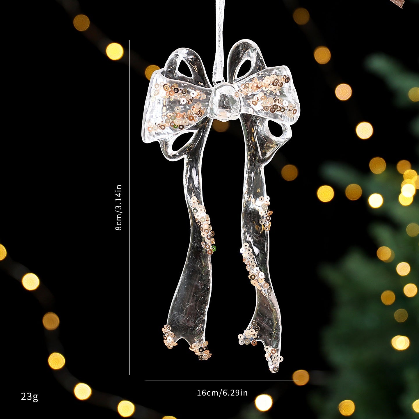 Christmas Decorations Sequined Acrylic Pendant