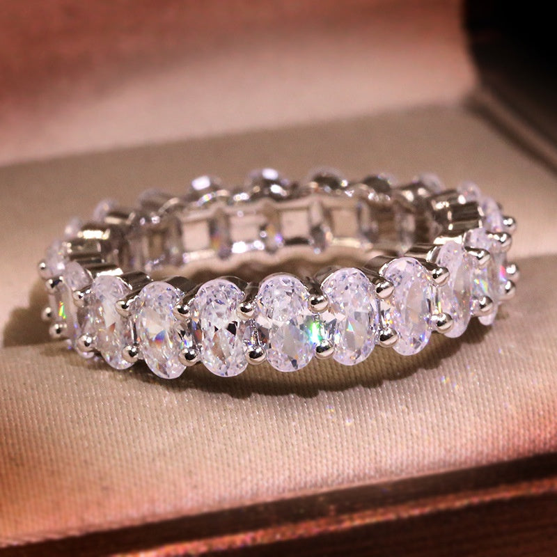 Zircon Oval Ring