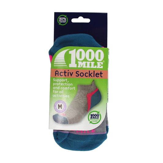 1 Pack Ladies Active Low Cut Repreve Socks