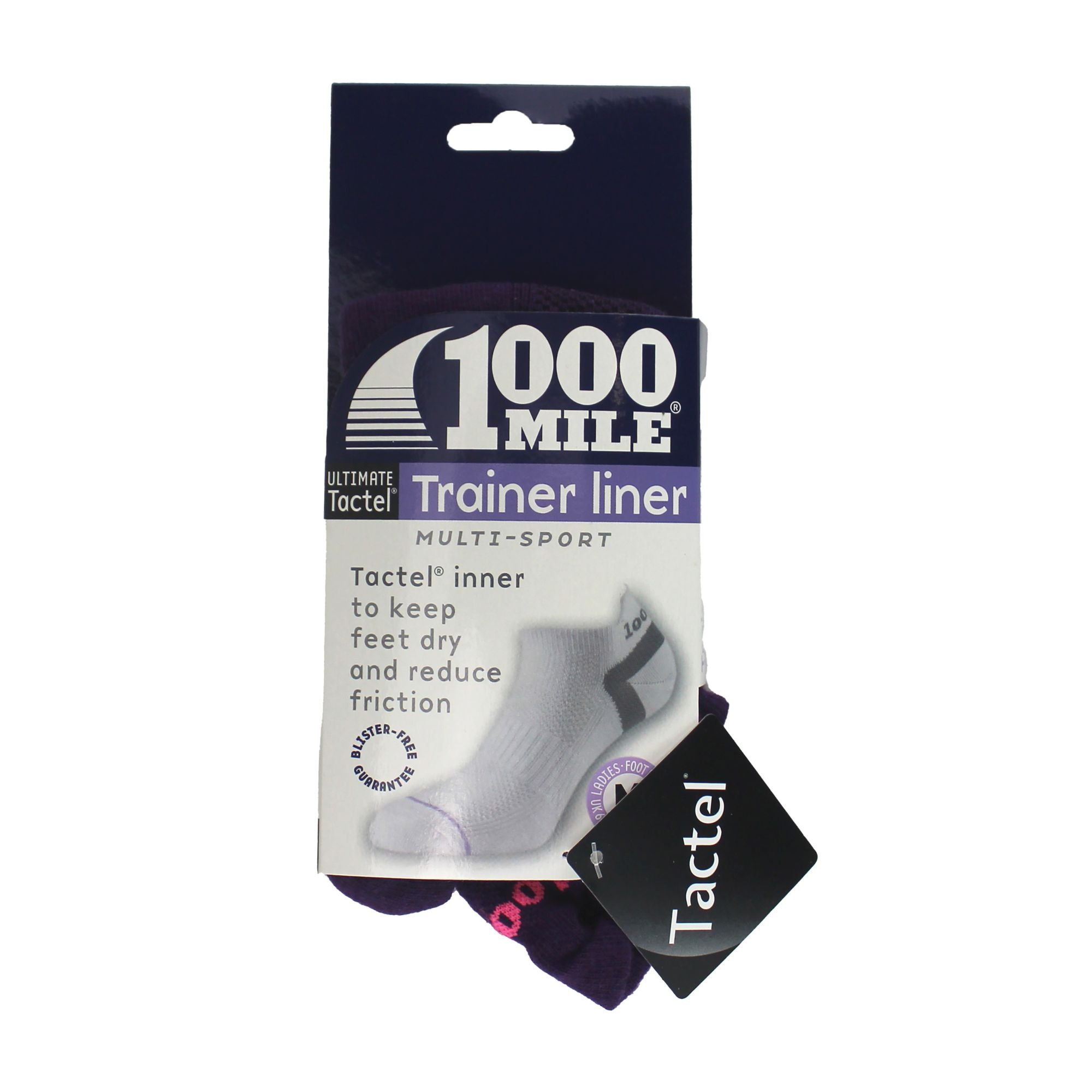 1 Pack Ladies Ultimate Low Cut Double Layer Trainer Socks
