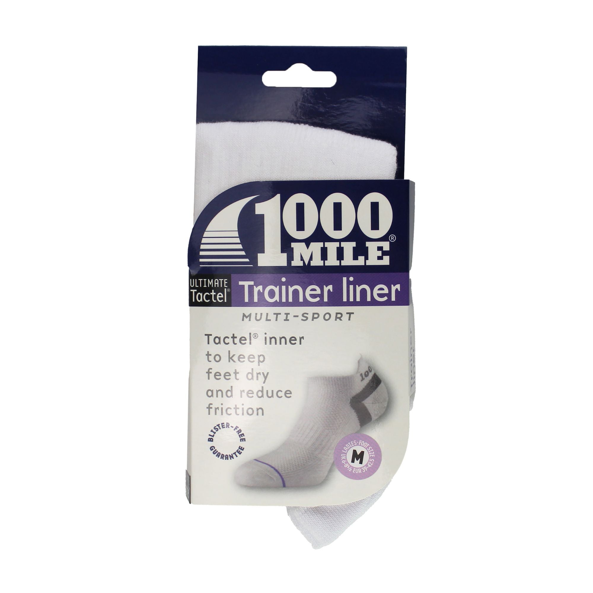 1 Pack Ladies Ultimate Low Cut Double Layer Trainer Socks
