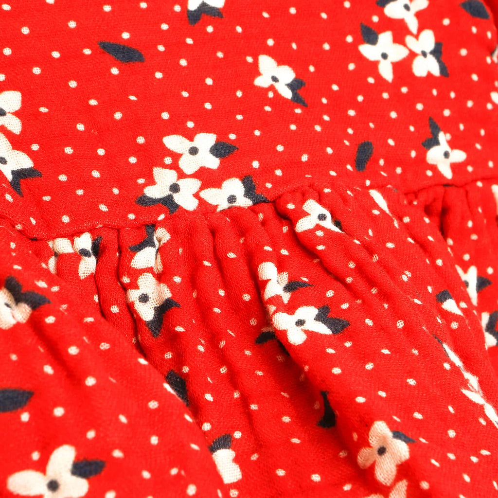 HelloBaby Basic Baby Girl Floral Muslin - Coral