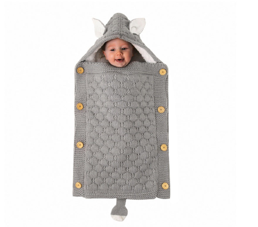 Premium Baby Sleeping Bag Soft Lamb Cashmere Lined Infant Sleep Sack Warm Cozy Newborn Swaddle