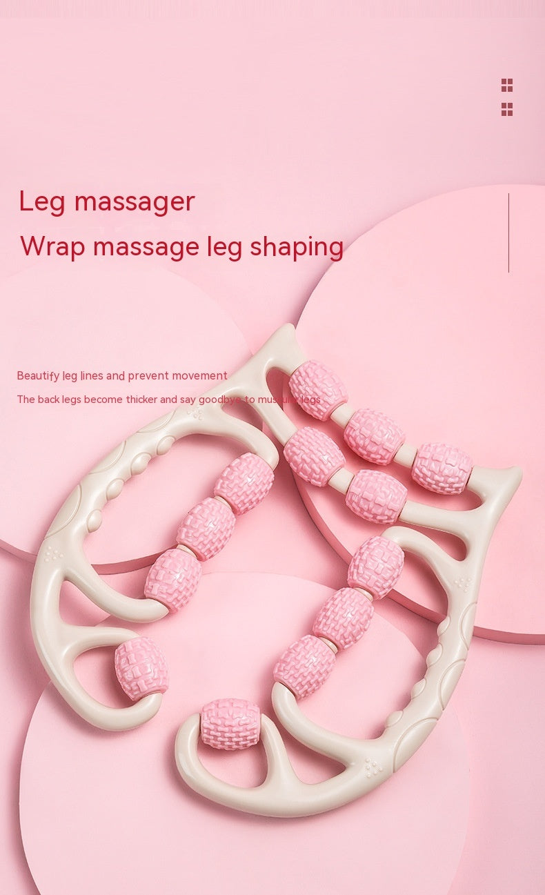 Plastic Massager Relax Plastic Leg Roller Ten Three Wheels Ring Foam Roller