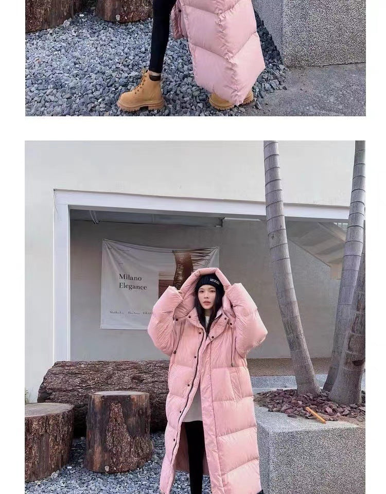 Women's Long Loose Overknee Cotton-padded Jacket