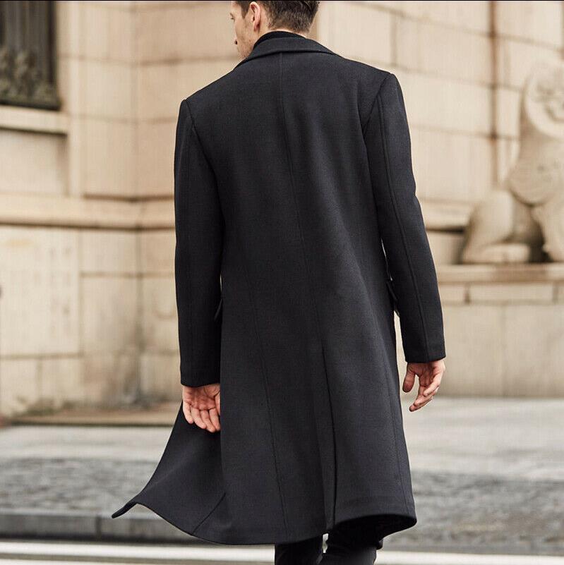 British style loose woolen coat