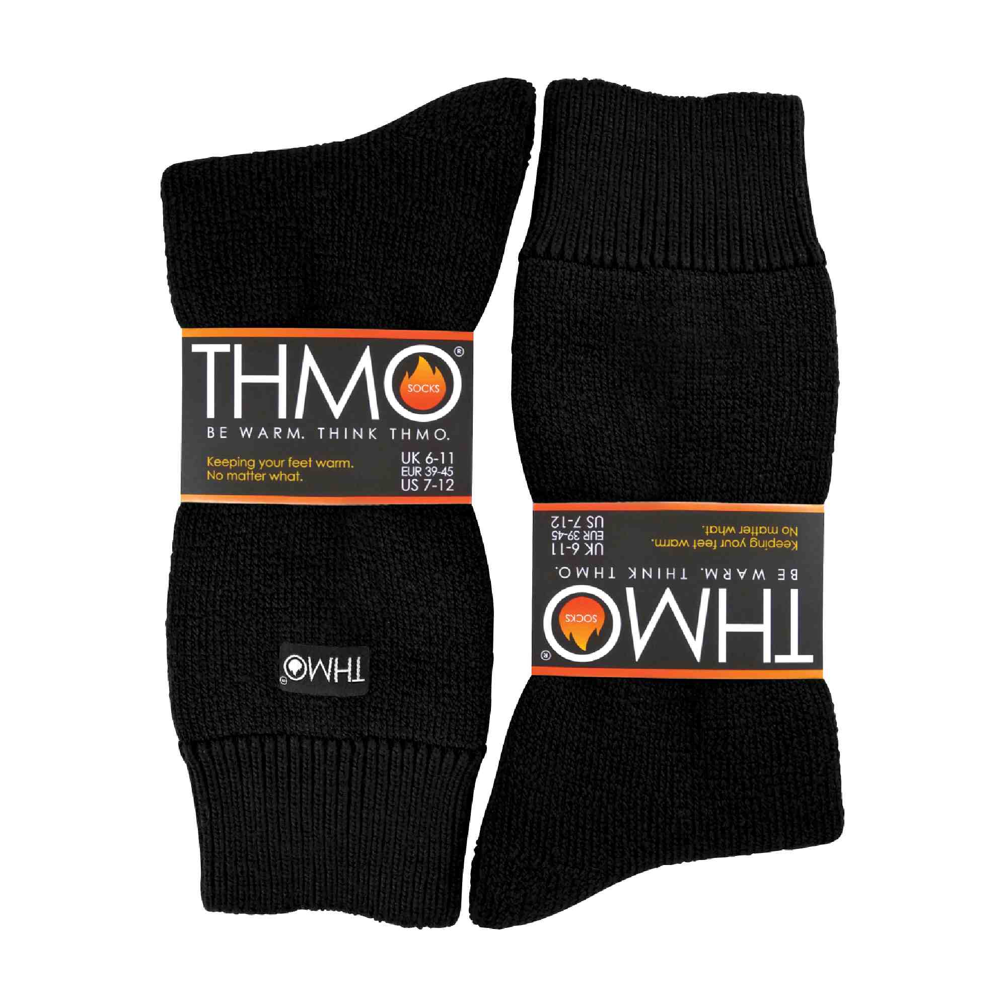 Mens Thick Winter Thermal Socks with Seamless Toe (Multipack Options)