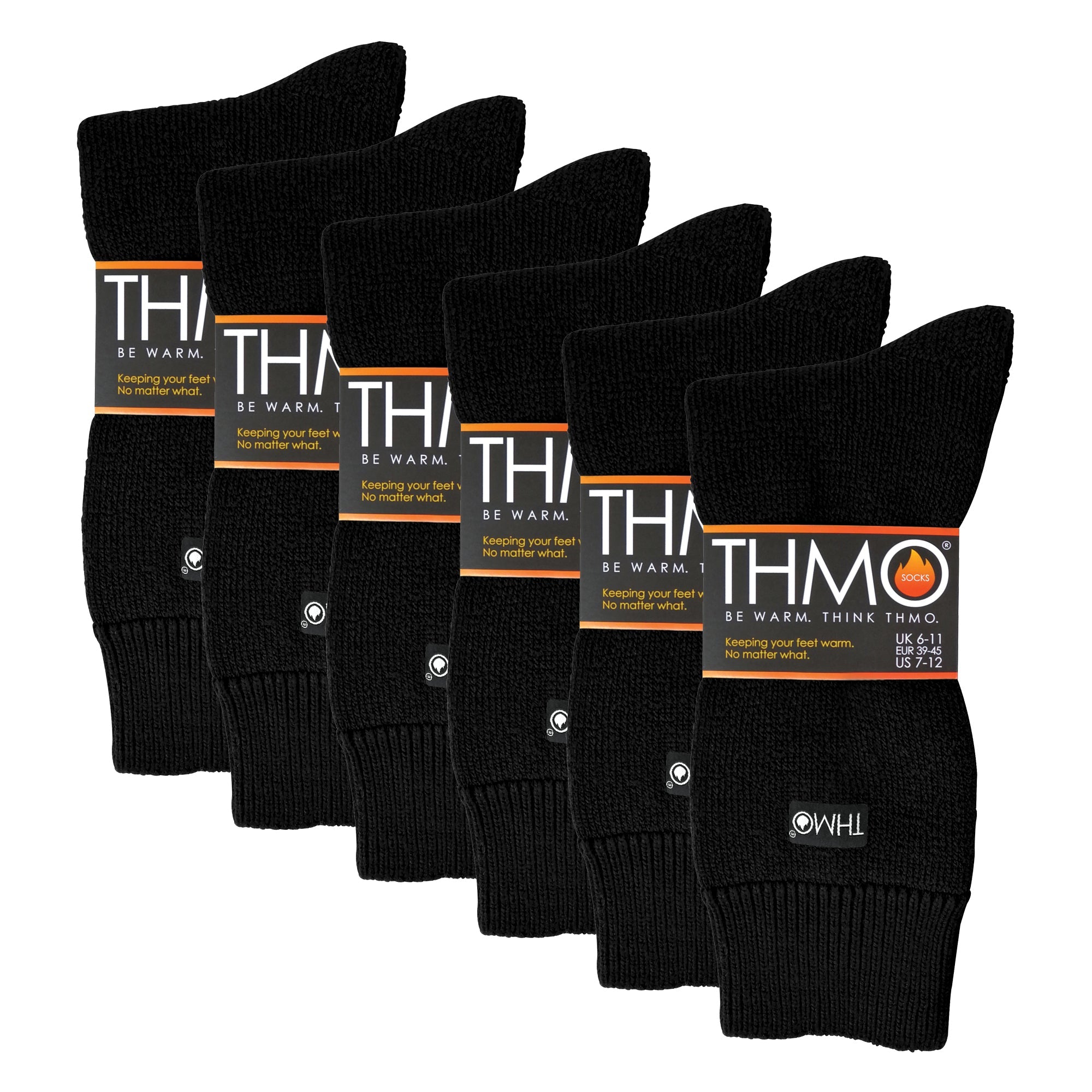 Mens Thick Winter Thermal Socks with Seamless Toe (Multipack Options)