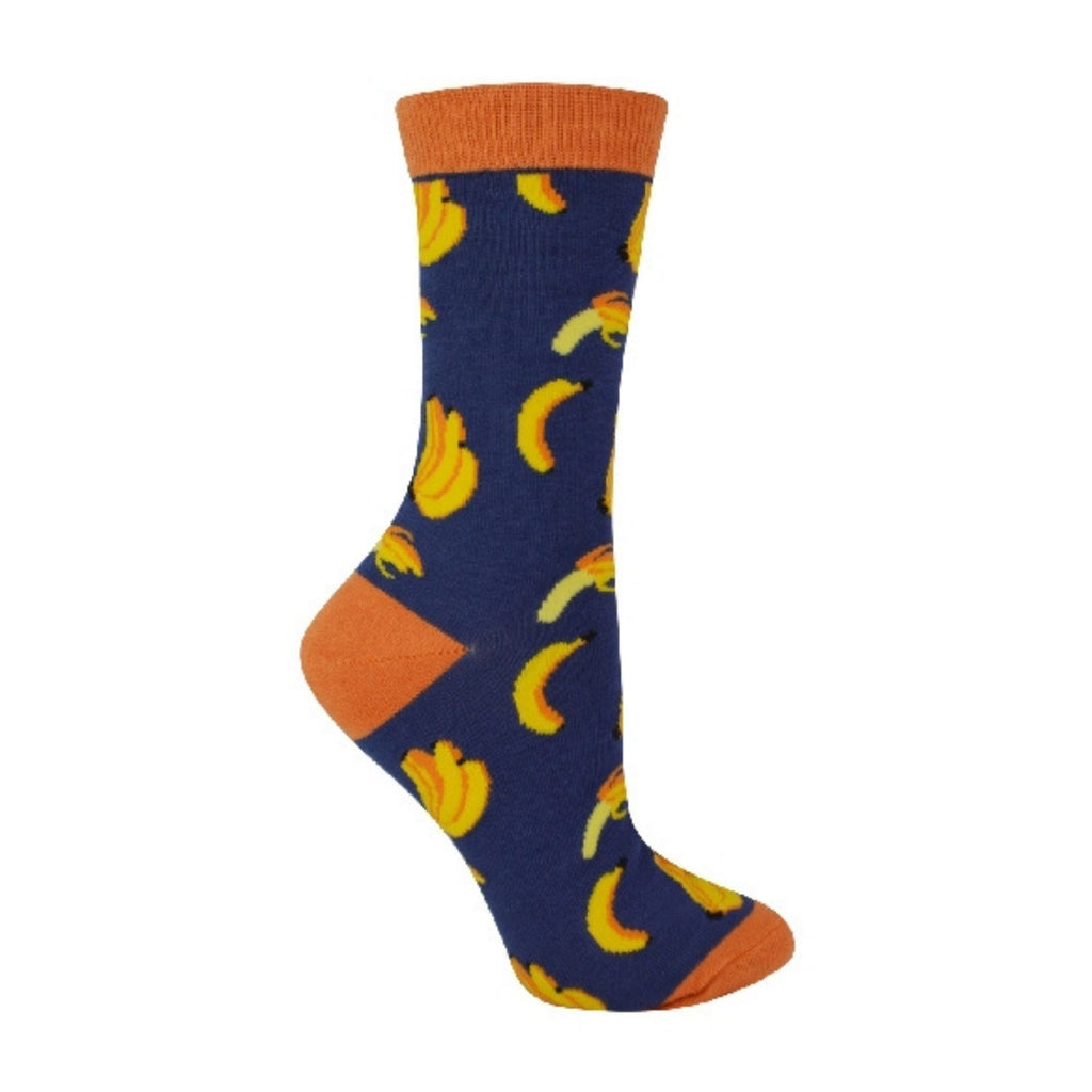 1 Pack Ladies Novelty Banana Bamboo Socks