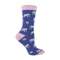 1 Pack Ladies Novelty Elephant Bamboo Socks